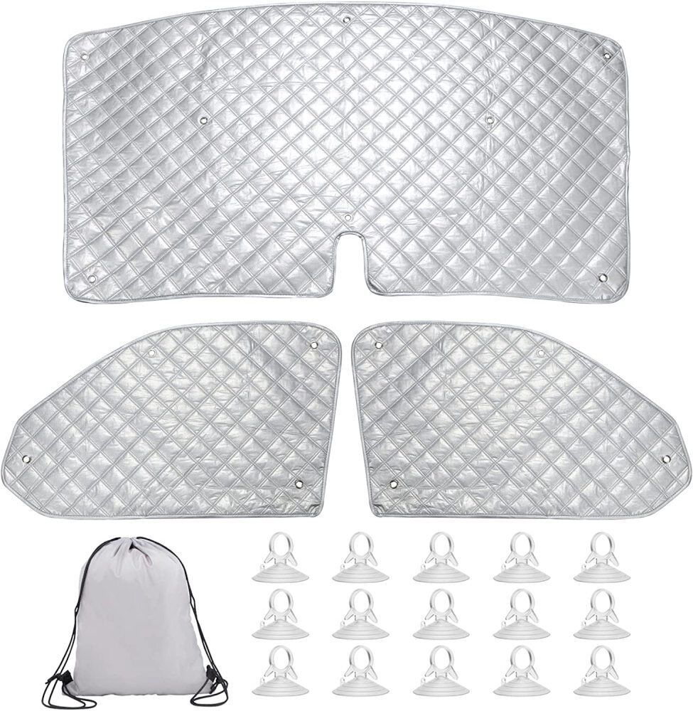 Front Windscreen Cover For VW T5 T6 Internal Thermal Window Blinds Sunshade Set