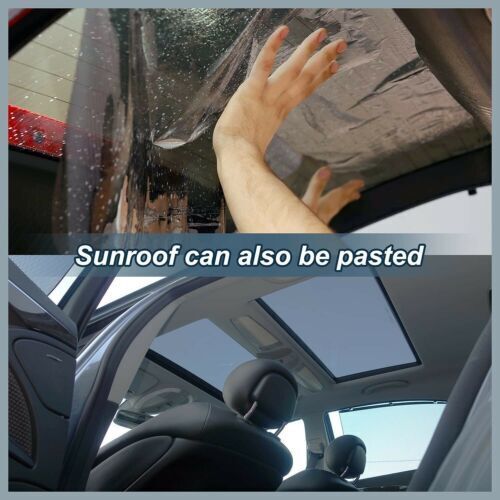 CAR WINDOW TINT FILM KIT TINTING SUPER DARK BLACK LIMO 75CM X 6M UK