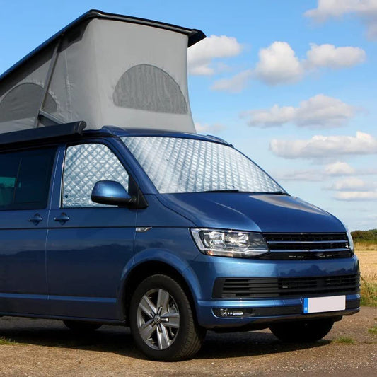Front Windscreen Cover For VW T5 T6 Internal Thermal Window Blinds Sunshade Set