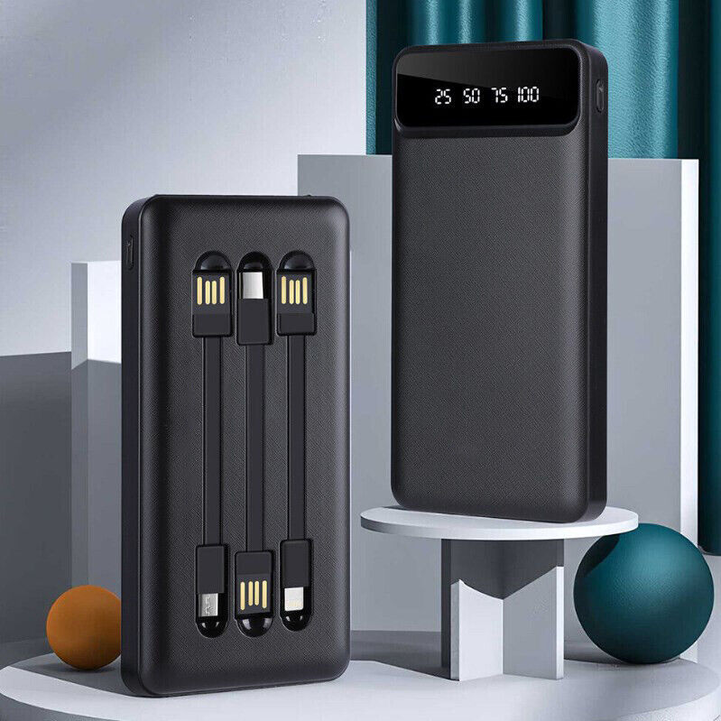 Power Bank 20000mAh USB-C Fast Charger Battery Pack Portable For Mobile Phone